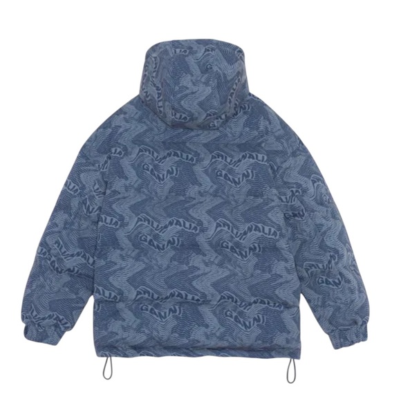 Ahluwalia x
Ganni NWT Printed
Denim  Funnel Neck
Puffer Jacket in Sz XS - Picture 4 of 12